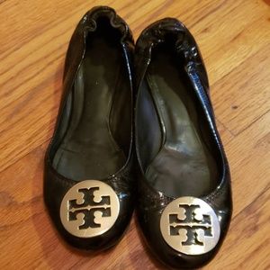 Tory Burch Patent Leather Reva Ballet Flats